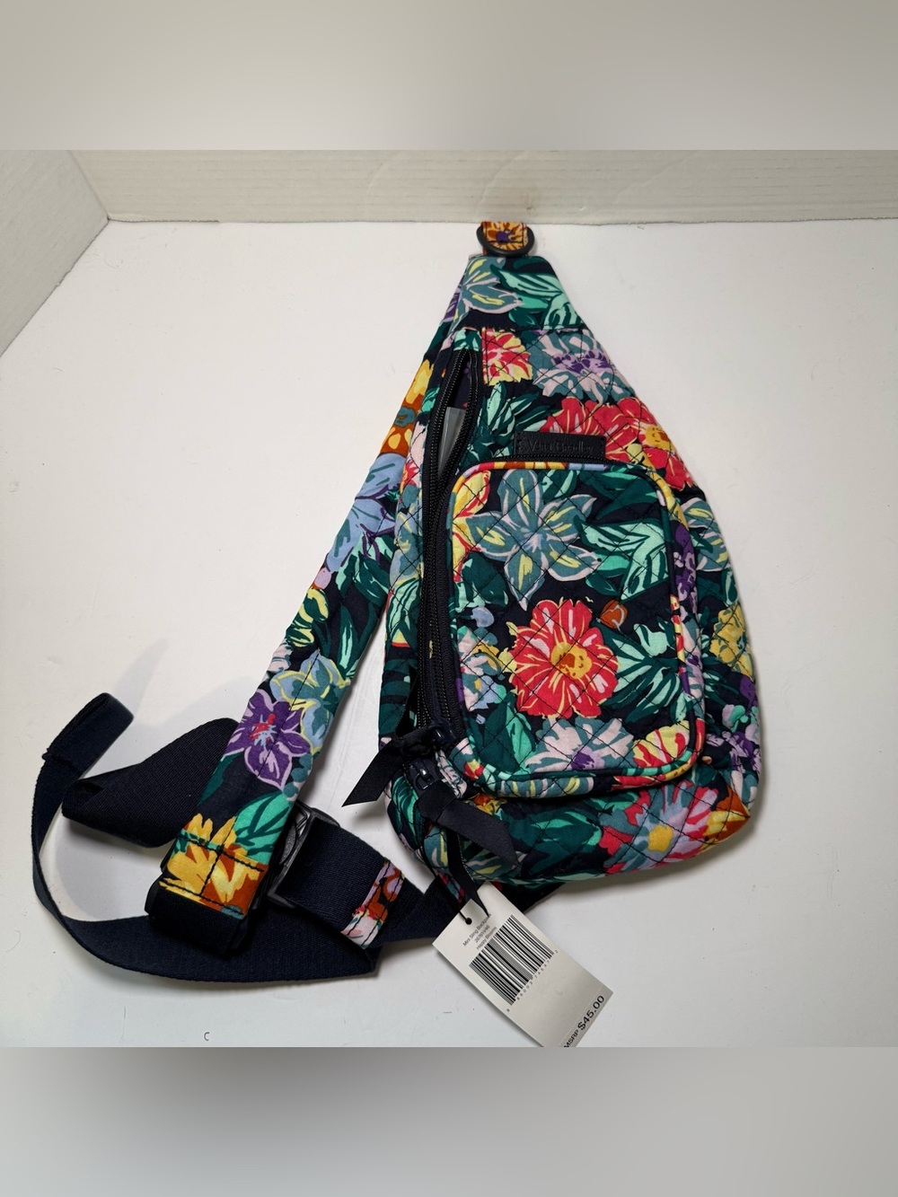 Vera Bradley Happy Blooms Mini Sling Backpack Bag Floral NEW with Tags